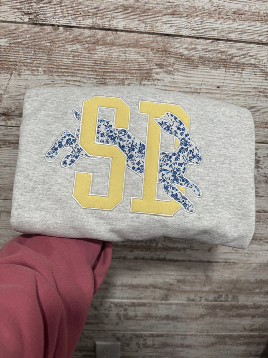 Jumpin’ for Jacks Embroidered Applique Crewneck