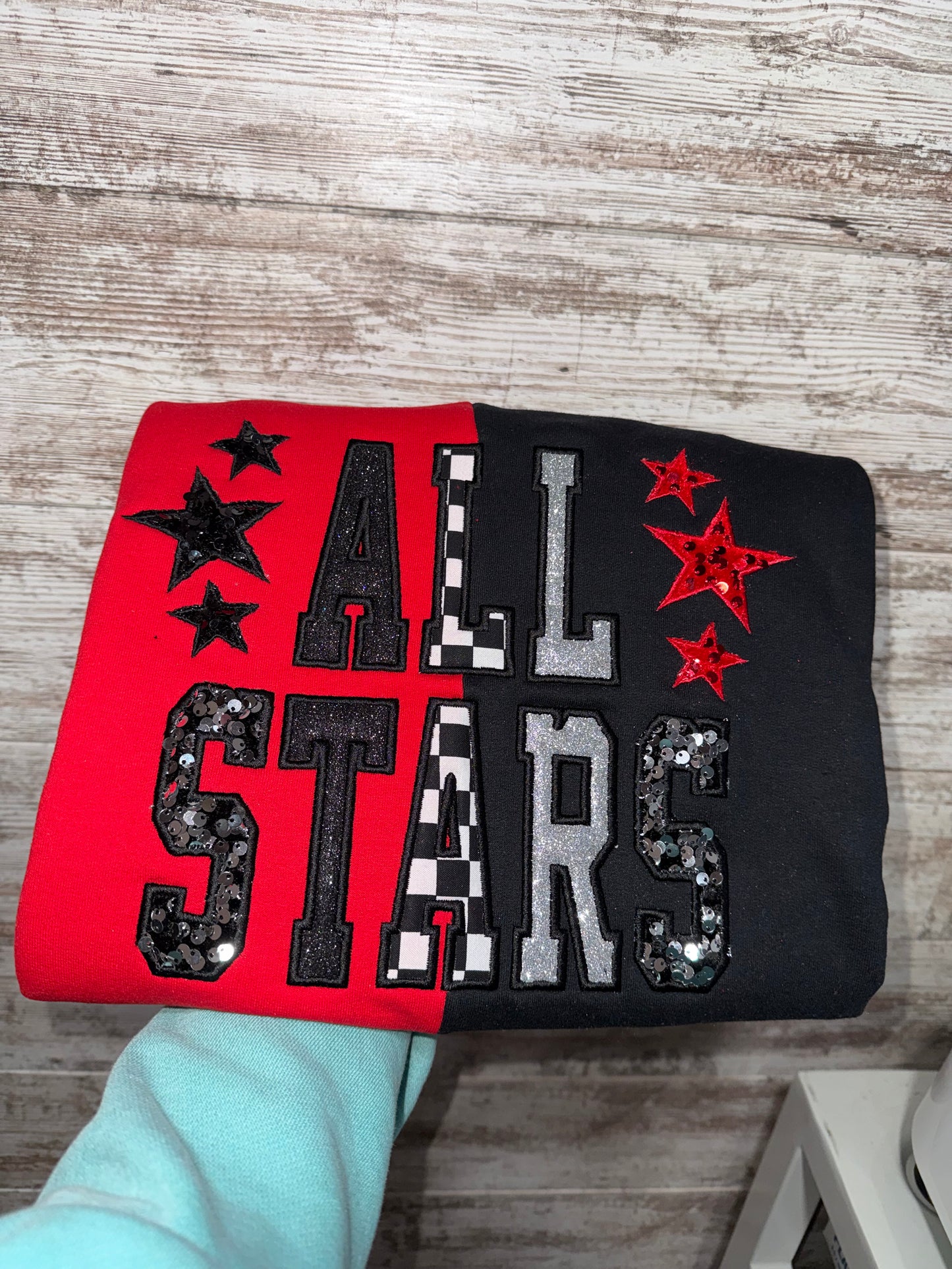 All Stars Split Colored Crewneck