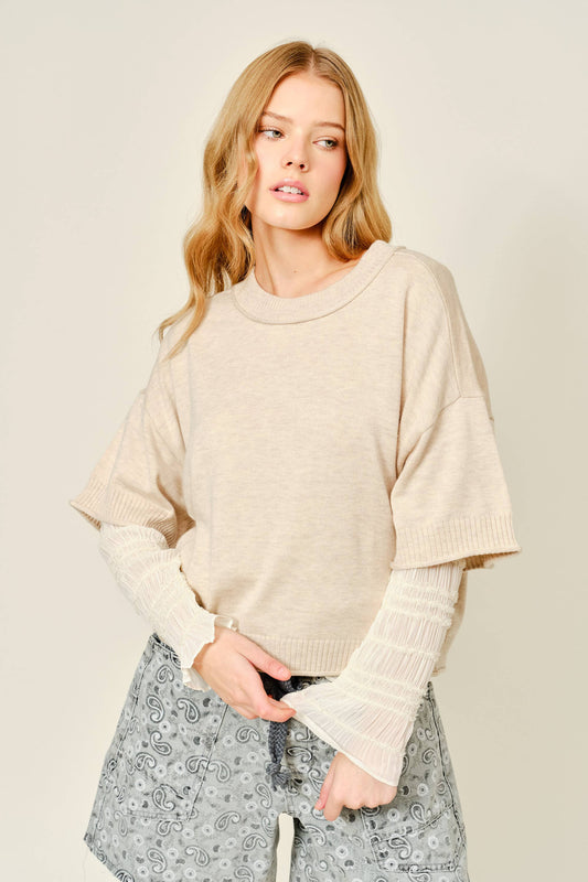 SOFT WOOL SWEATER TOP