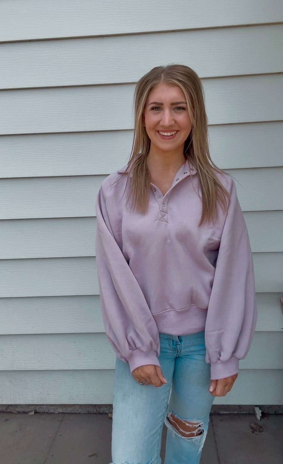 Piper Snap Button Collared Sweater