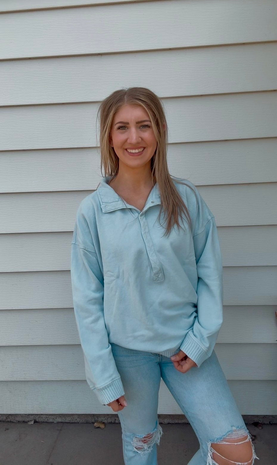 Mineral Washed Terry Oversized Sweatshirt