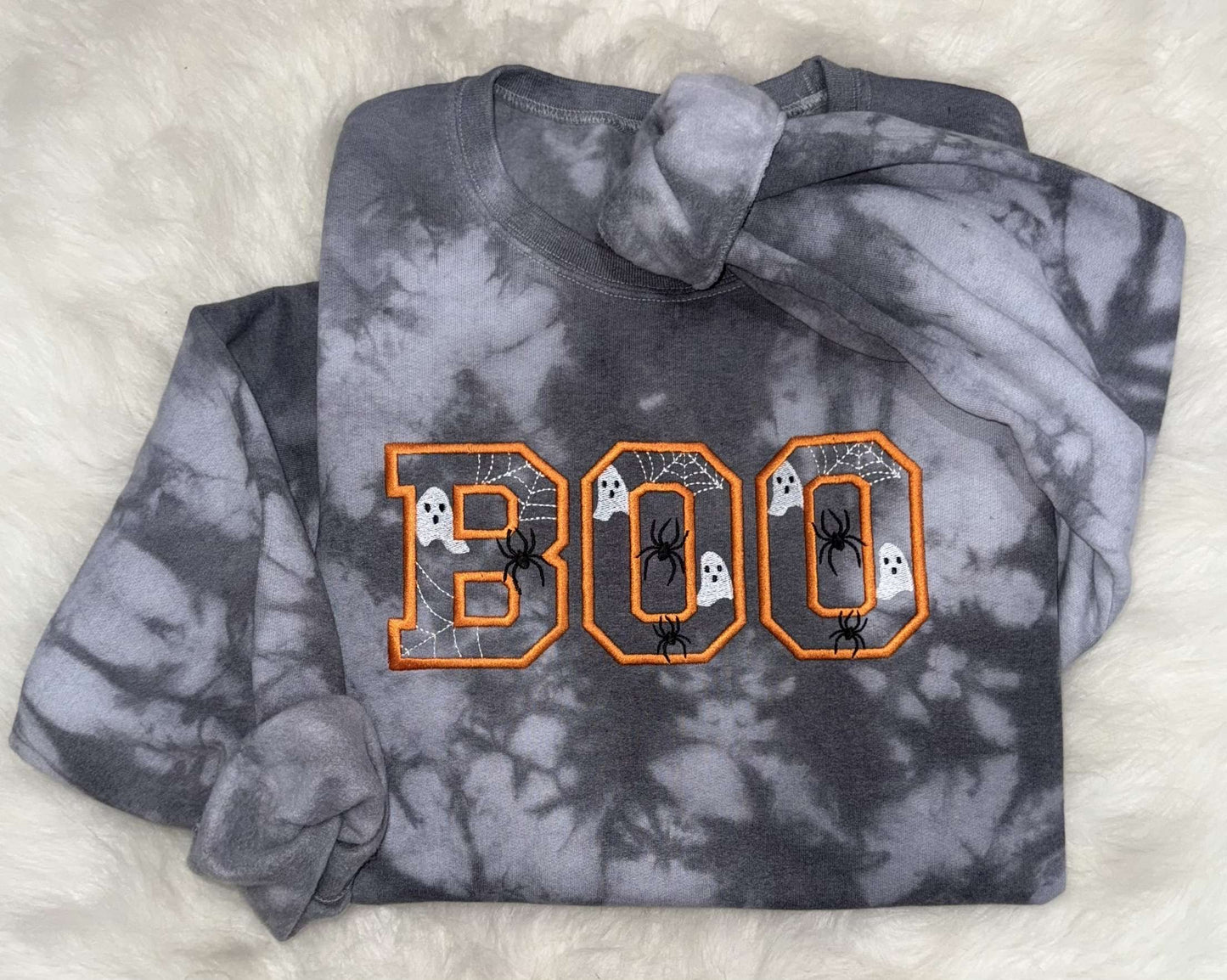 Embroidered BOO Crewneck-YOUTH