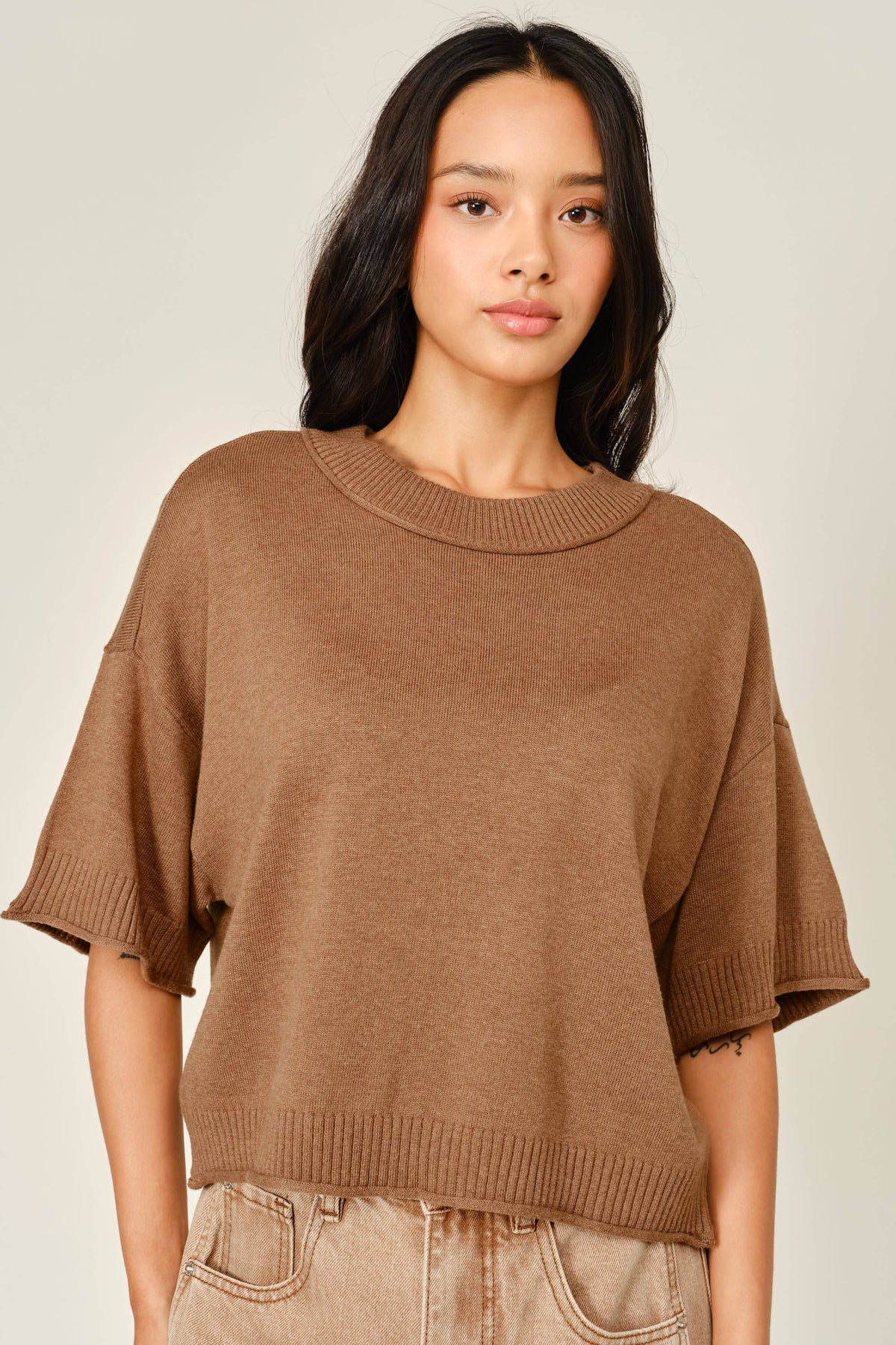 SOFT WOOL SWEATER TOP