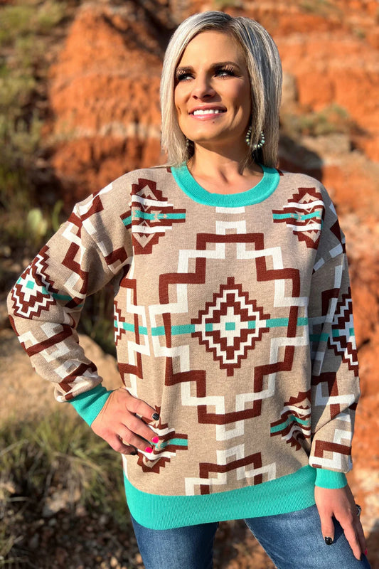 Western Aztec Sweater