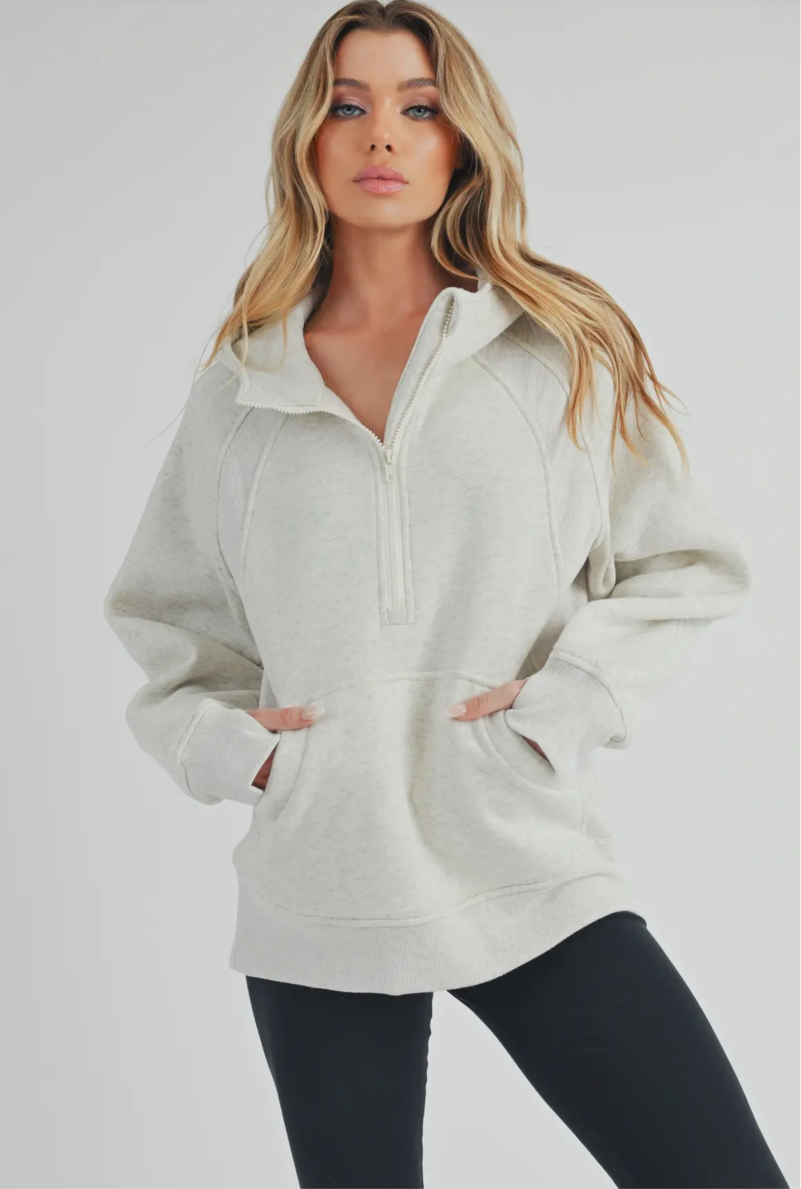 Oat Quarter Zip