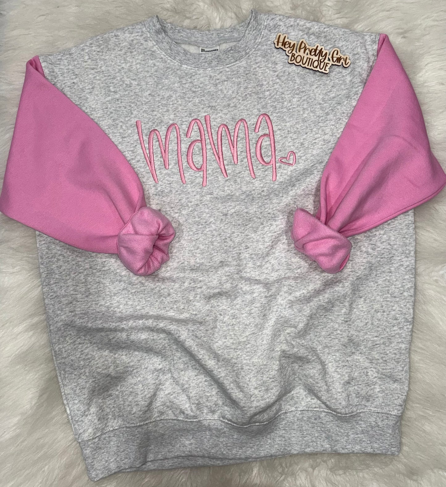 Pretty in Pink Mama Pullover