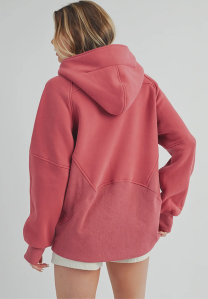 Berry Quarter Zip