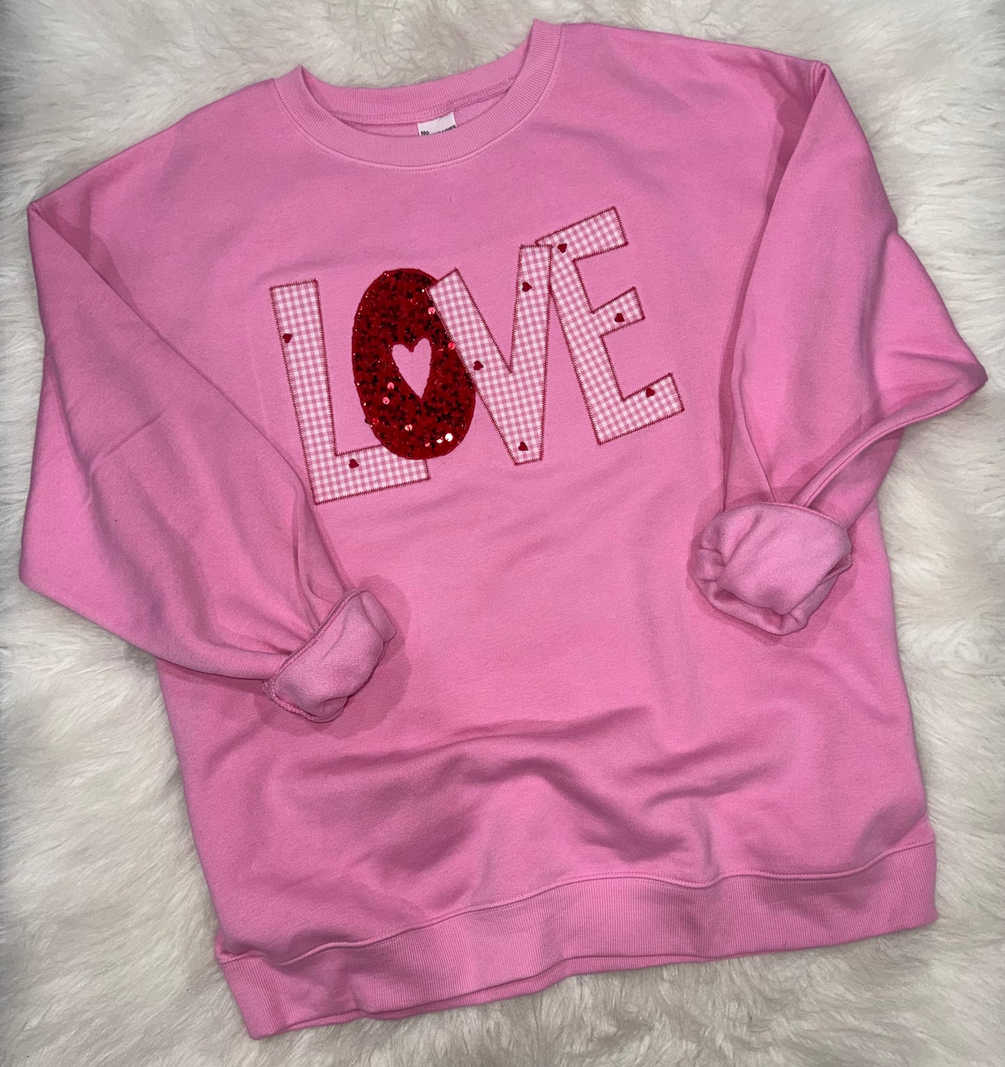 Love Appliquéd Crewneck