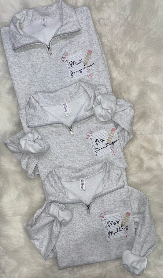 Teacher Notepad Sweatshirt
