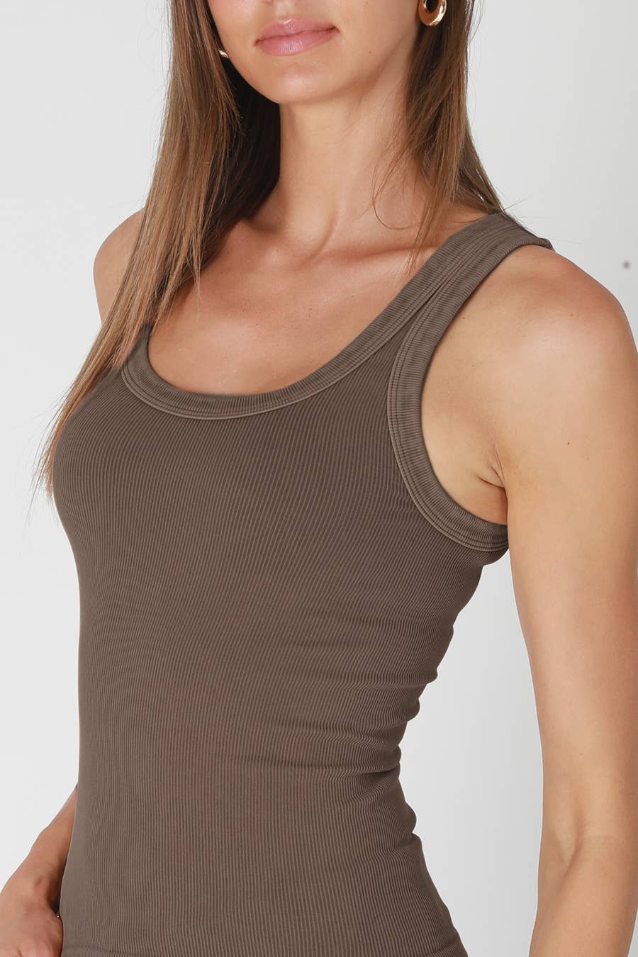 NS8258 - Vintage Reversible Ribbed Tank