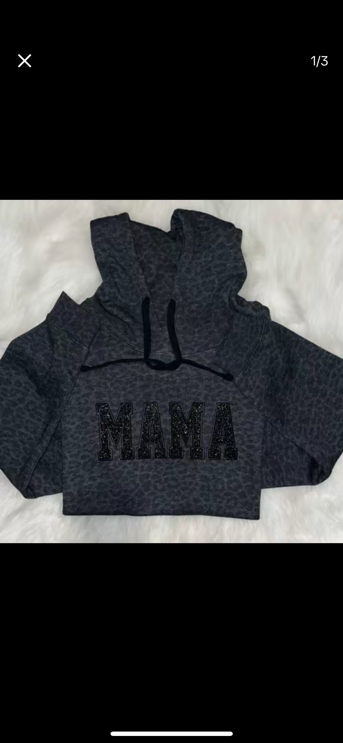 Black Leopard Mama Hoodie