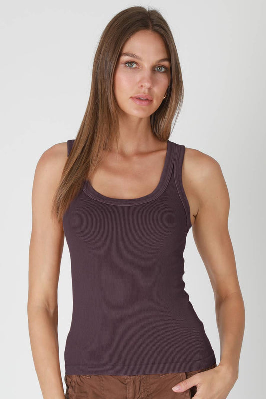 NS8258 - Vintage Reversible Ribbed Tank