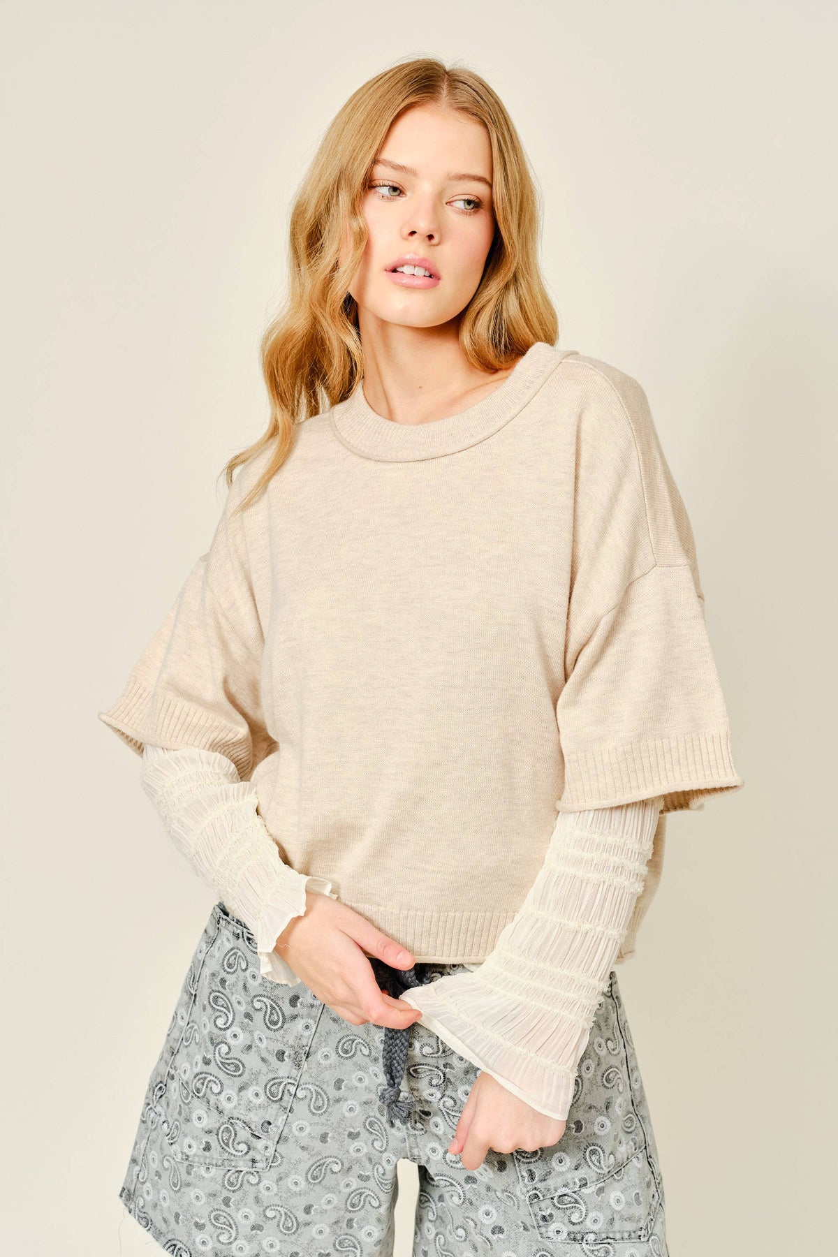 SOFT WOOL SWEATER TOP