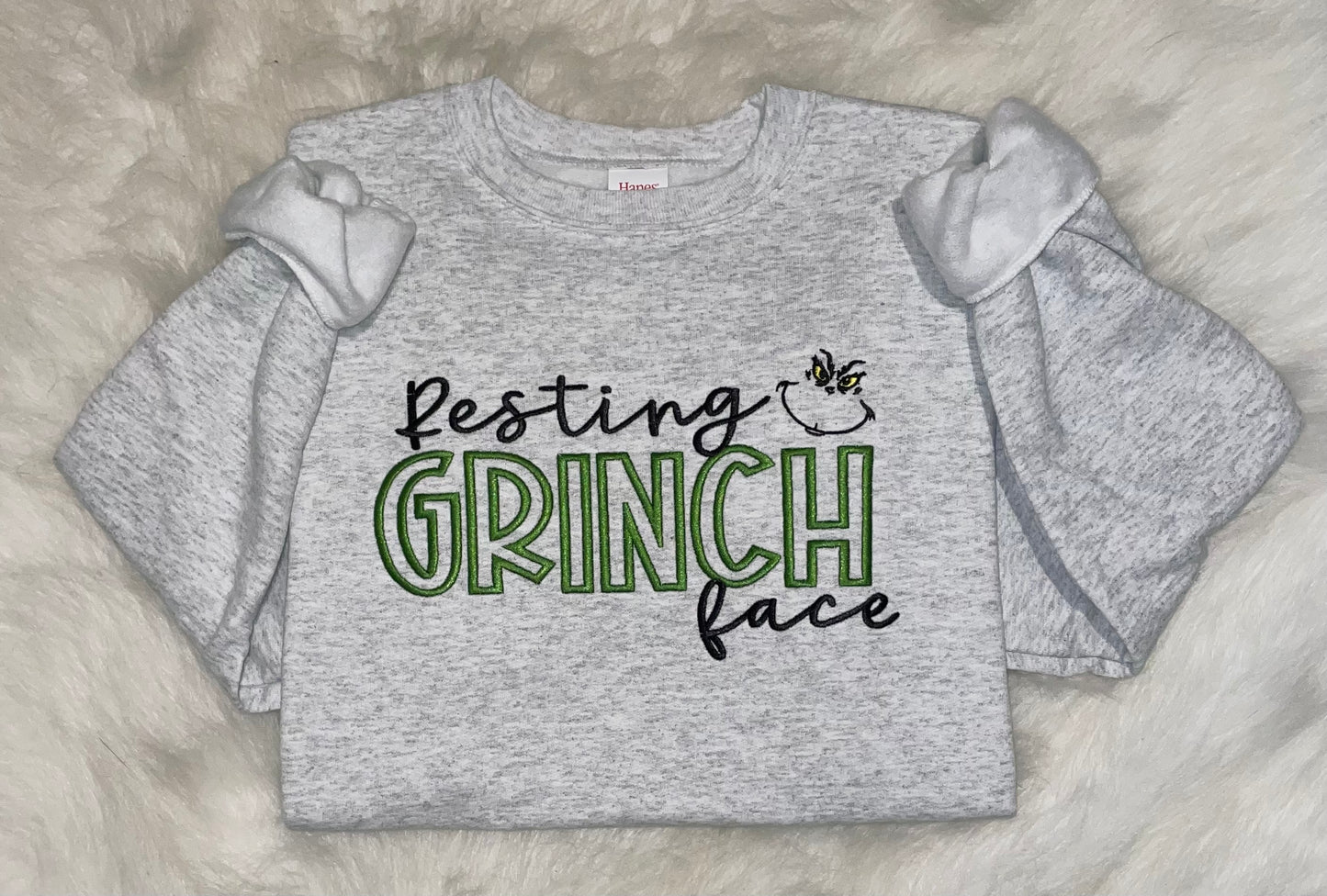 Resting Grinch Face Crewneck