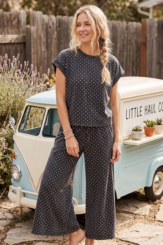 Mini Polka Dot Scuba Lounge Set