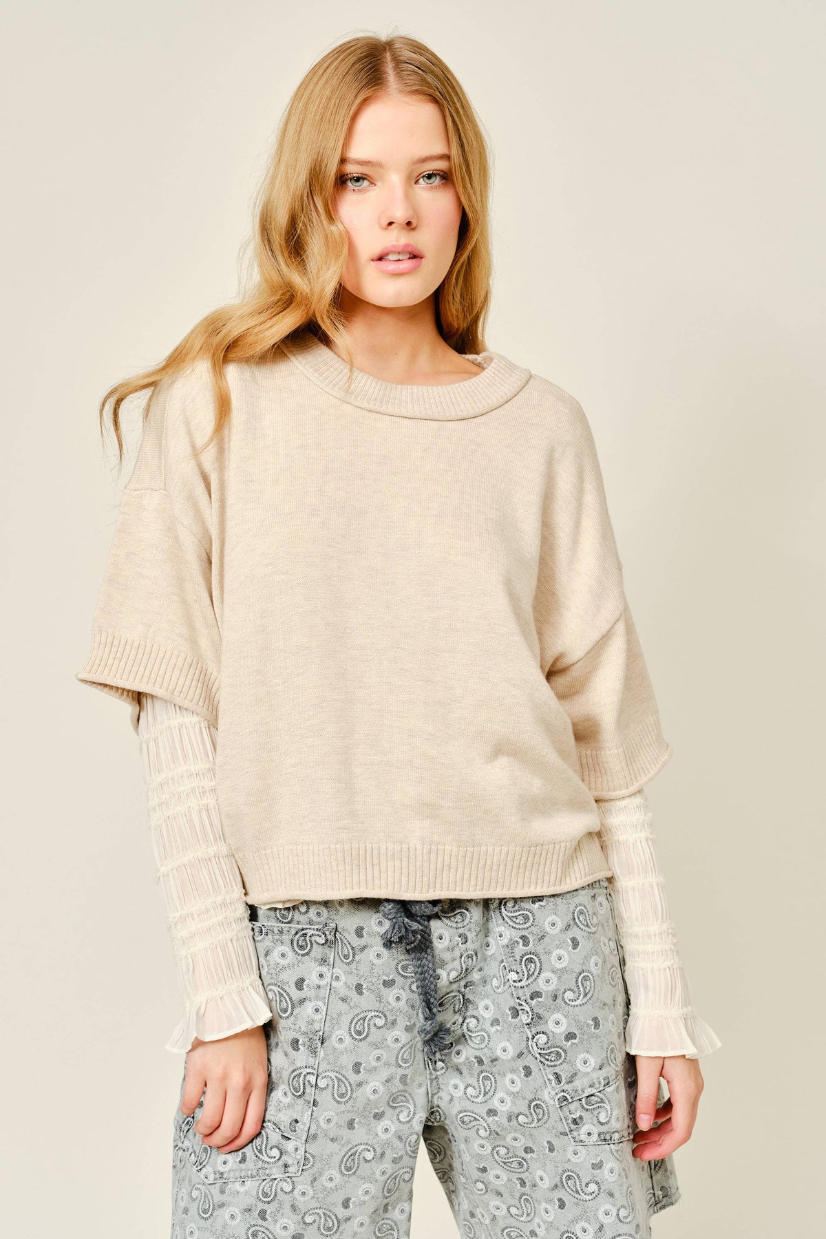 SOFT WOOL SWEATER TOP