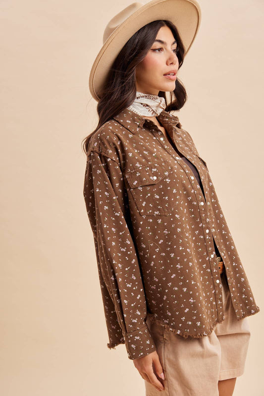 FLORAL SHACKET