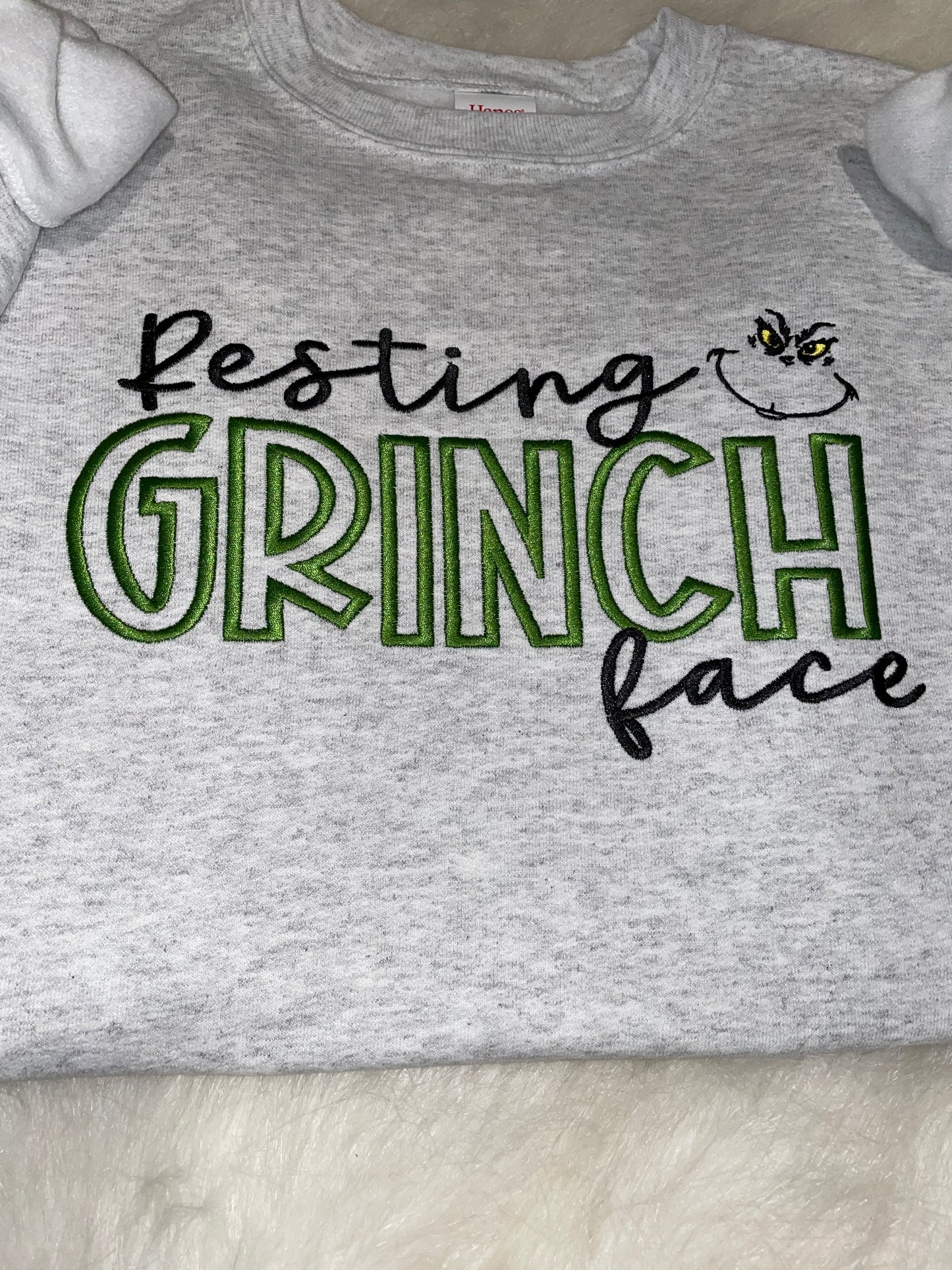 Resting Grinch Face Crewneck