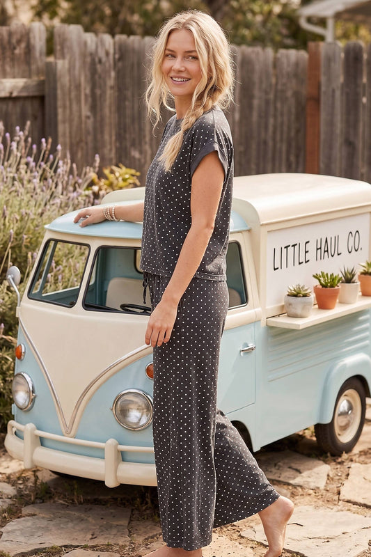 Mini Polka Dot Scuba Lounge Set