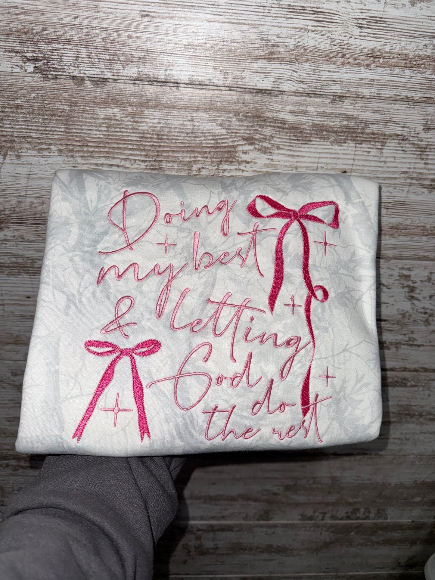 Doing my best camo crew