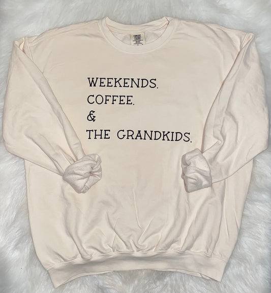 Weekends, coffee & grandkids crew