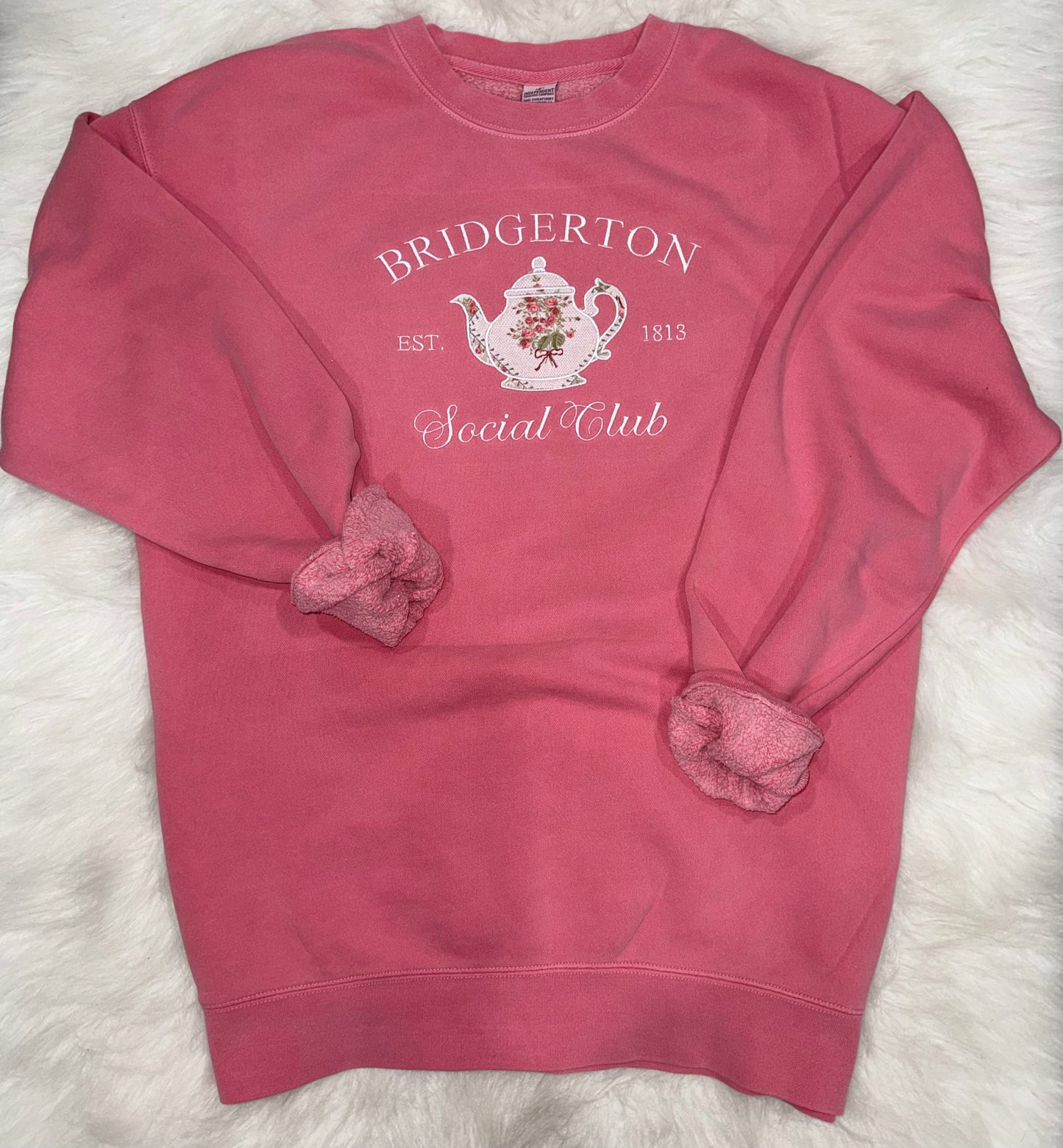 Bridgerton Social Club Embroidered Crewneck