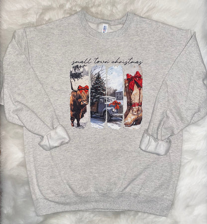 Oat Small Town Christmas Crewneck