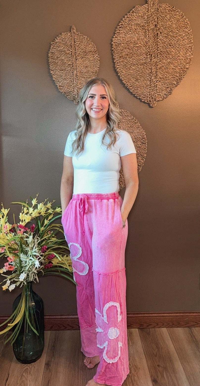 Mineral Washed Daisy Pants