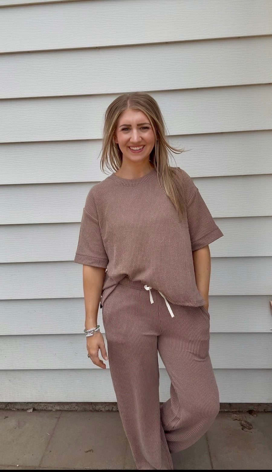 Raised Rib Pants