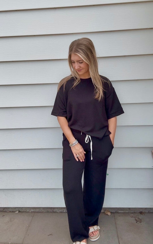 Raised Rib Pants