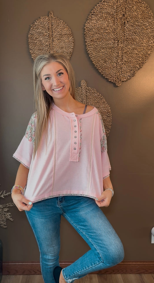 Floral Patch Button Down