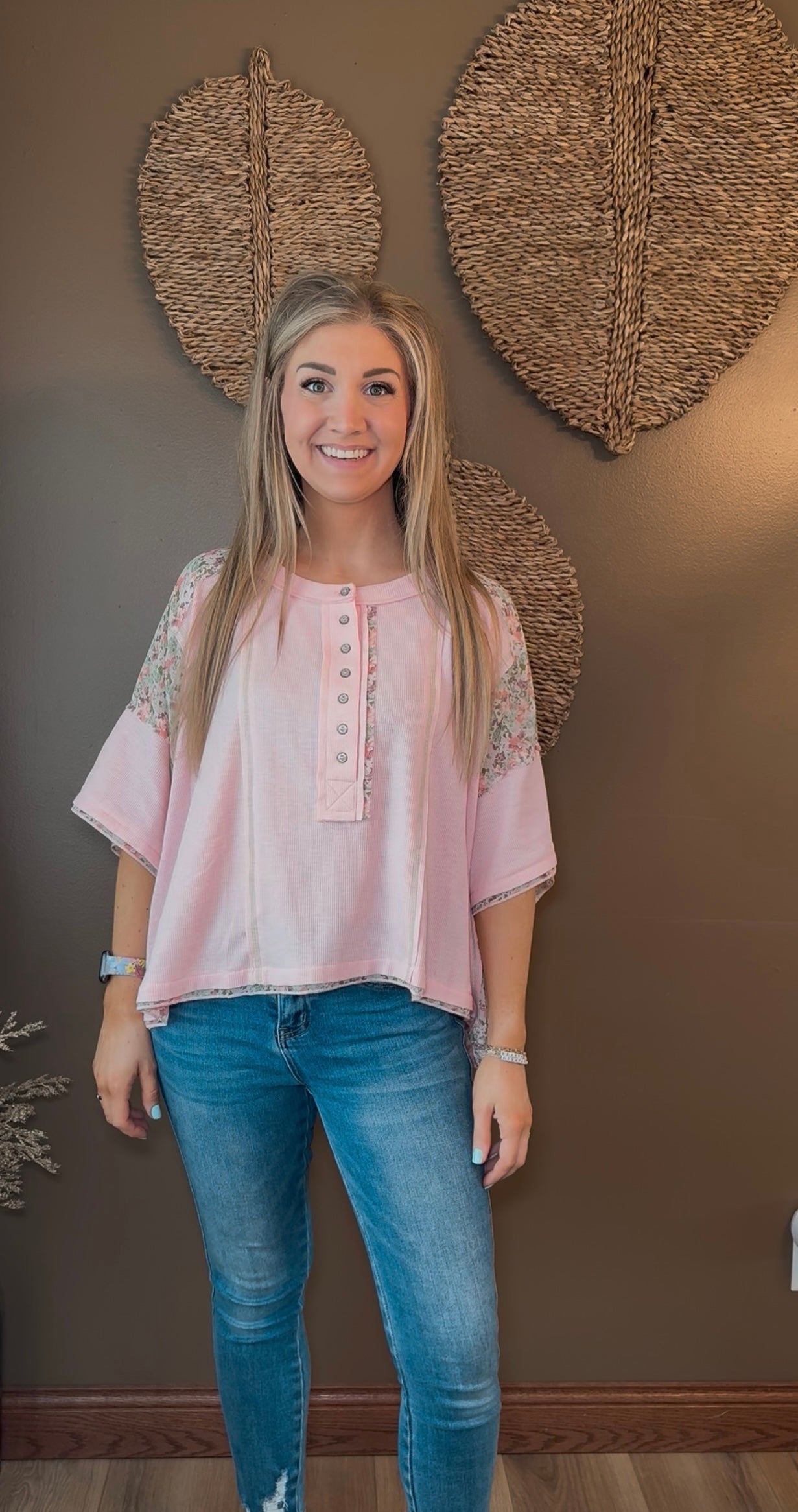 Floral Patch Button Down
