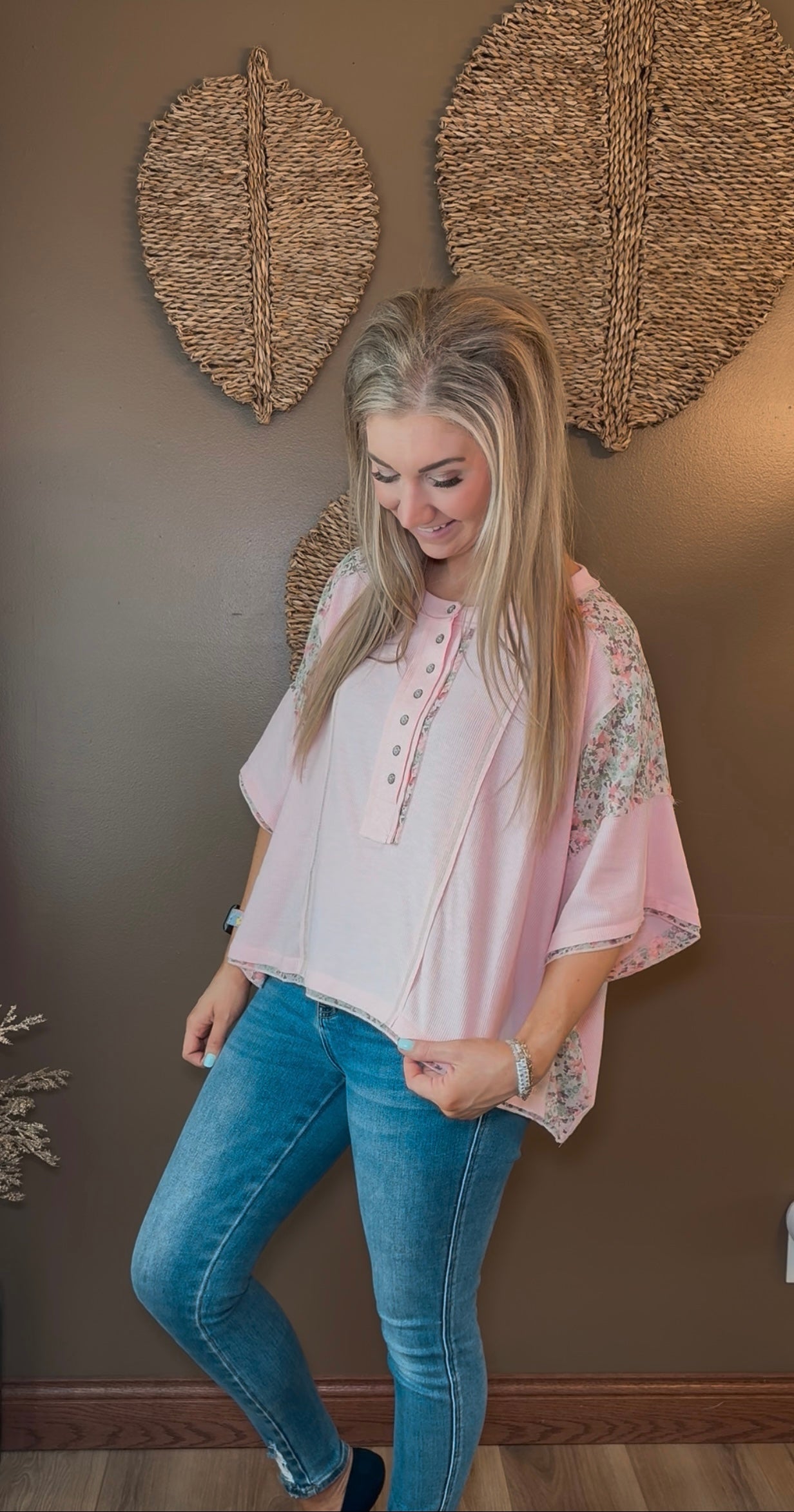 Floral Patch Button Down