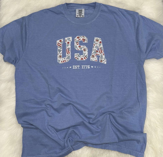 Embroidered USA