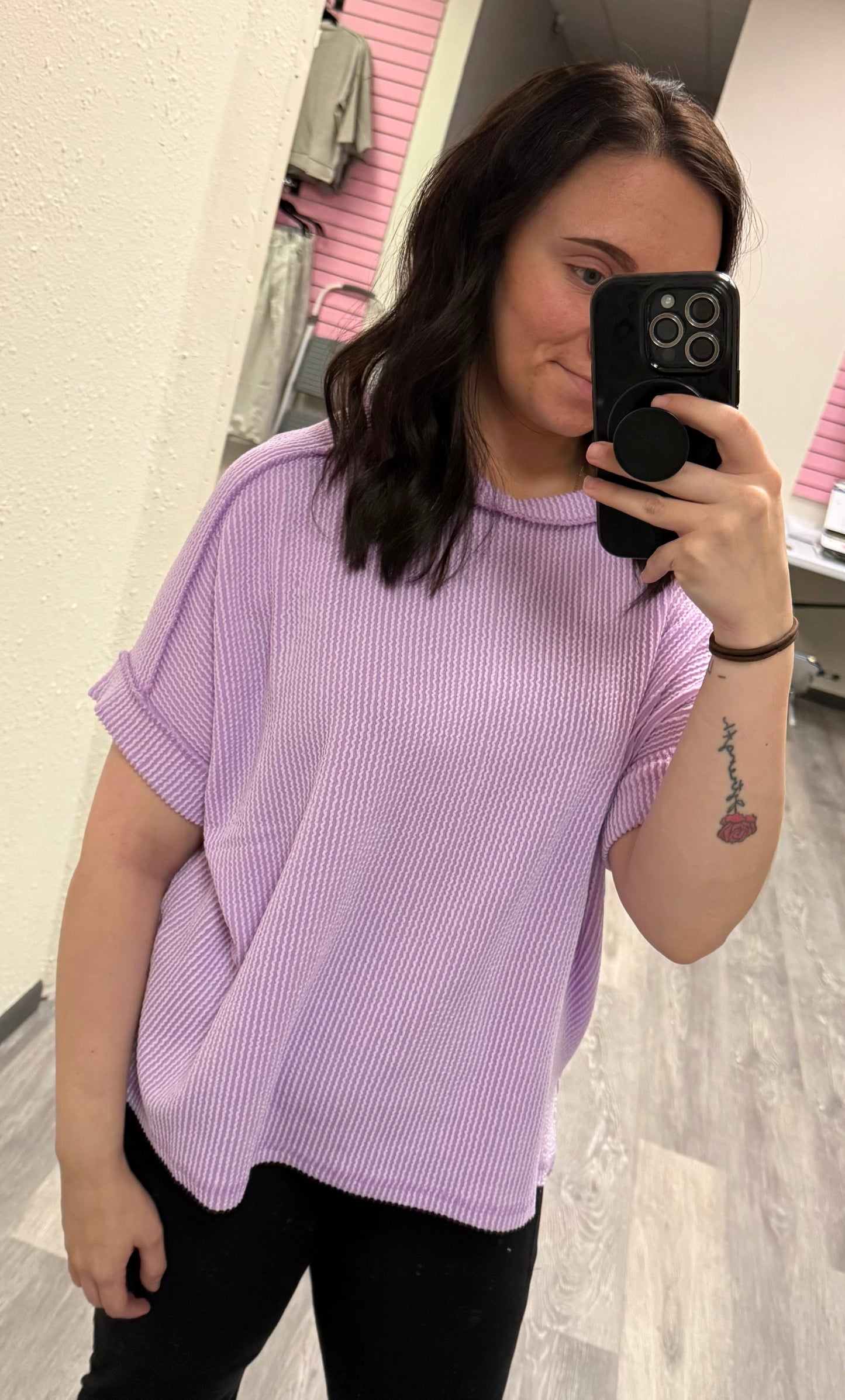 Raised Ribbed Tee