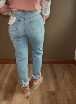 Cello High Rise Mom Denim Jean