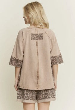Short Sleeve Leopard Star Shirt