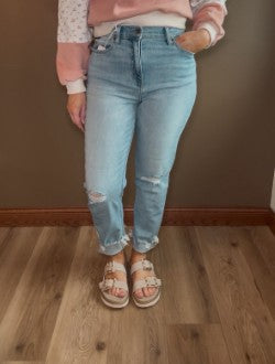 Cello High Rise Mom Denim Jean
