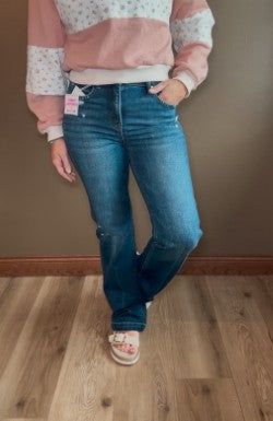 Risen Tummy Control High Rise Straight Jean